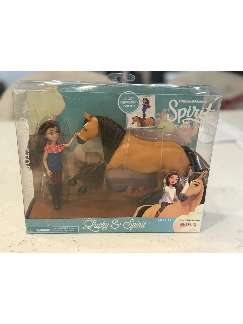 Spirit Riding Free Collector Series Lucky & Spirit Figure Set NIB